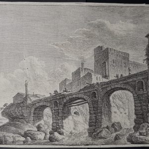 Franz Edmund Weirotter Italian landscape with bridge