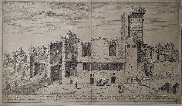Aegidius Sadeler Partie du mont Quirinale