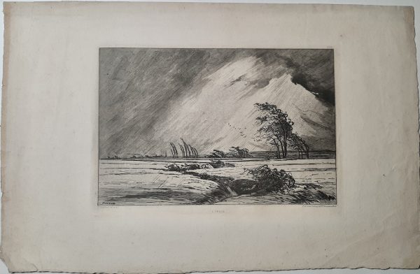Charles Montbard L'orage (feuillet)