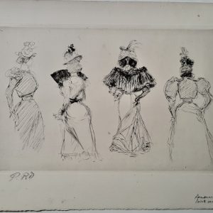 Charles Paul Renouard study of women