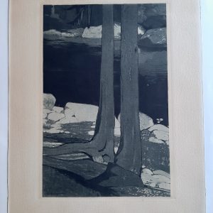 Gustav Kampmann arbres et rochers