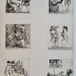 Jean Alexandre Chevalier (18th century) etching charges