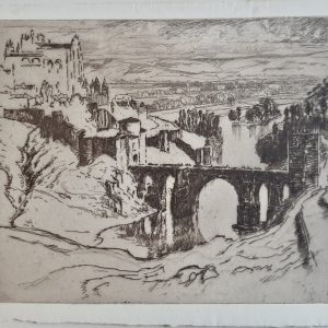 Joseph Pennell bridge of St Martin Toledo