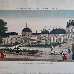 Vue d'optique anonyme Vue du chateau des Tuileries