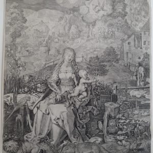 Aegidius Sadeler Vierge à l'enfant dans un paysage