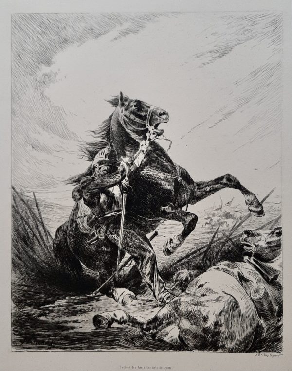 Nicolas Sicard Cuirassier cheval