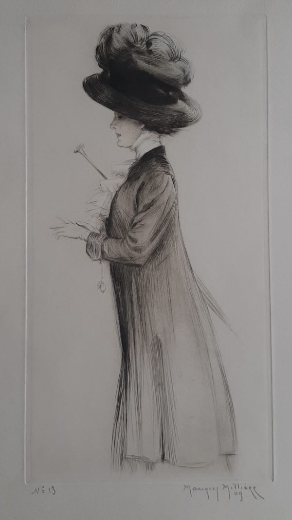 Maurice-Milliere-femme-élégante