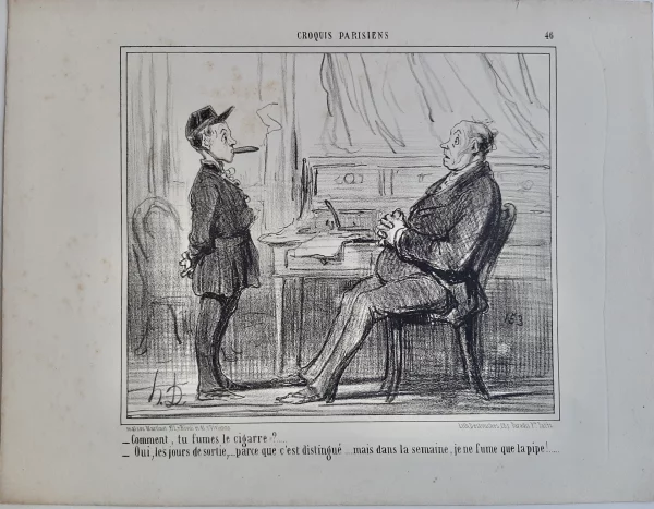 Honoré Daumier Croquis parisiens
