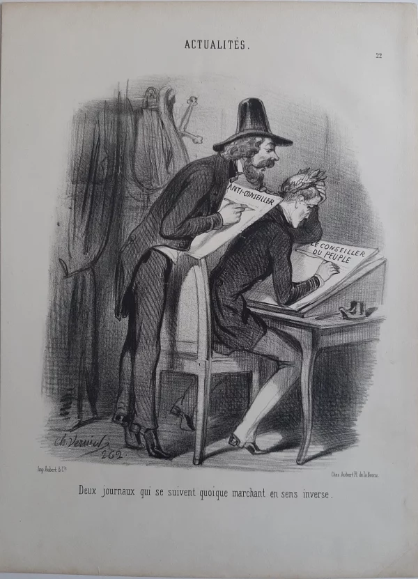 Charles Vernier Deux Journaux