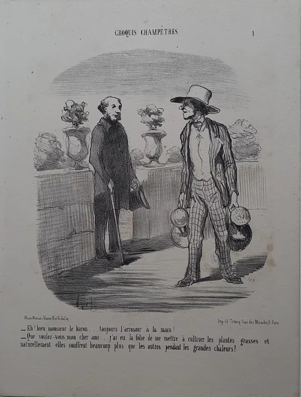 Honoré Daumier Croquis champêtres