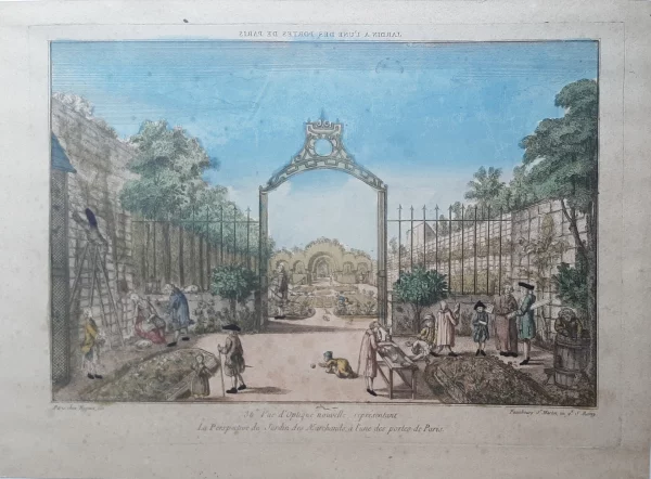 Vue d'optique jardin marchands