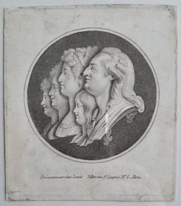 Physionotrace Louis16 famille royale