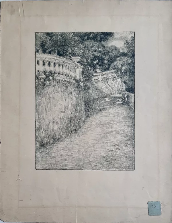 Le Sidaner Henri balustrade