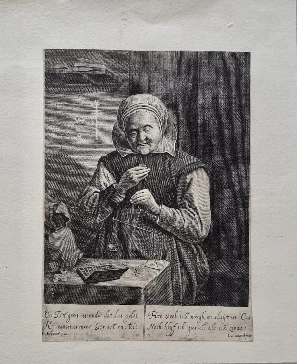 Weerdt Jacob pesée pièces