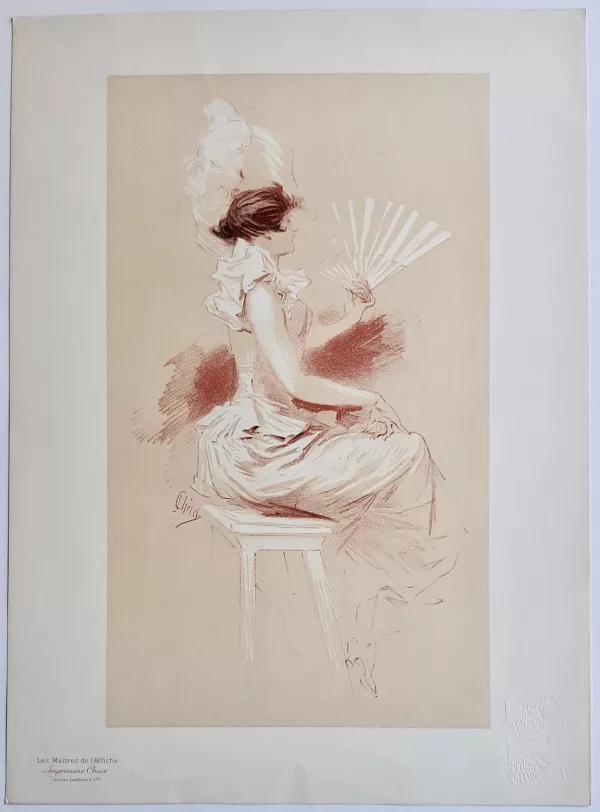 Cheret Jules Femme éventail
